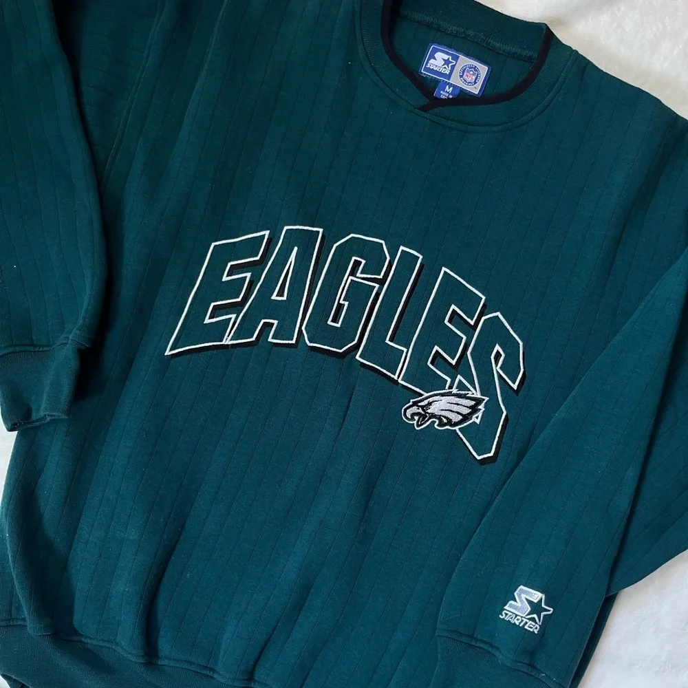RARE VINTAGE 90S EAGLES NFL CREWNECK - Picture 8 of 9